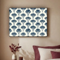 Klassiek - Motief - Blauw Textielframe zwart klein 947 -sfeer1
