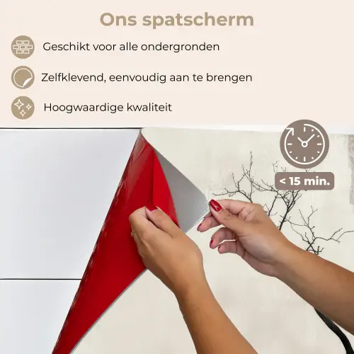 Wabi sabi - Plant - Beige keuken achterwand spatscherm klein -spatscherm_NL