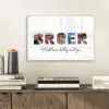 Broer - Lettercollage plexiglas 5mm klein -sfeer1