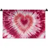 Hartvorm - Roze - Tie dye Wandkleed katoen klein -zz3d