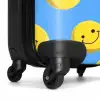 Smiley's op een blauwe achtergrond NBS - Handbagage koffer - Kinderen Unisex middel -wiel
