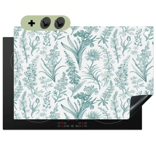 Lovely - Garden - Emerald Inductie beschemer met haakjes klein 777 -3d