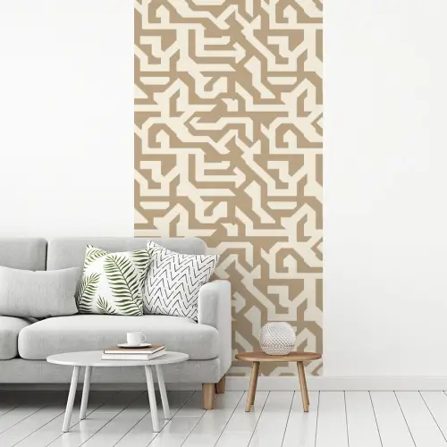 Modern - Abstract - Beige fotobehang vinyl groot 64 -woonkamer