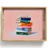 Boeken - Stapel - Kleurrijk Dienblad Rechthoek middel -z3d_shopping