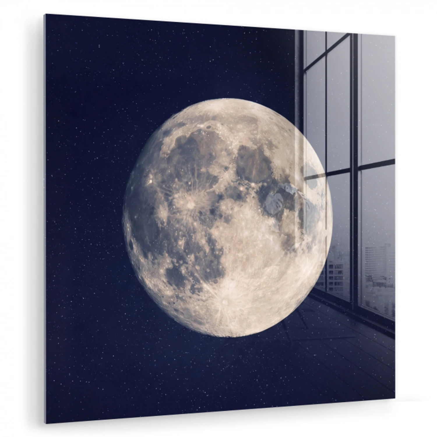 Ruimte - Maan - Kosmos plexiglas 5mm klein -zzzproduct_nieuw