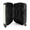 Licht crème tint NBS - Handbagage koffer - Kinderen Unisex middel -binnenkant