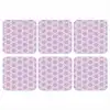 Patroon - Roze - Paars onderzetter kurk middel 366 -3d