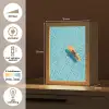 Surfboard - Water - Badpak - Oranje Light Box met kabel (Tafellamp) klein -USP_NL