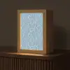 Organisch - Patroon - Blauw Light Box met kabel (Tafellamp) klein 925 -z3d_website