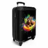 Zomerse aap met kleurrijke zwemband NBS - Handbagage koffer - Unisex middel -productfoto_3d