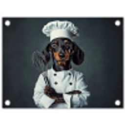 Hond - Garde - Kok tuinposter los doek klein -3d