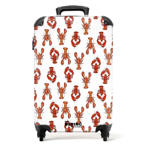 Kreeften patroon NBS - Handbagage koffer - Volwassenen Unisex middel -productfoto_recht