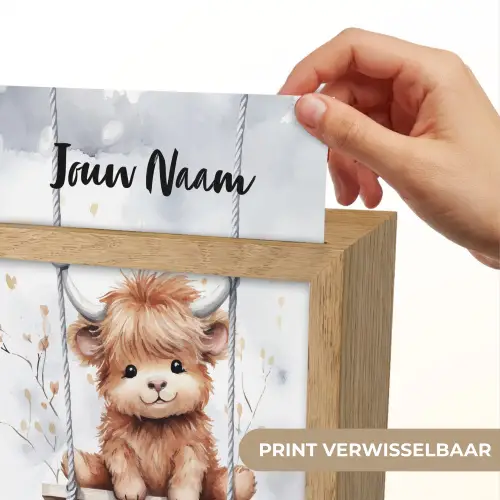 Schotse hooglander - Dier - Kinderen Light Box met kabel (Kinderlampje) klein -USP_websiteprintNL