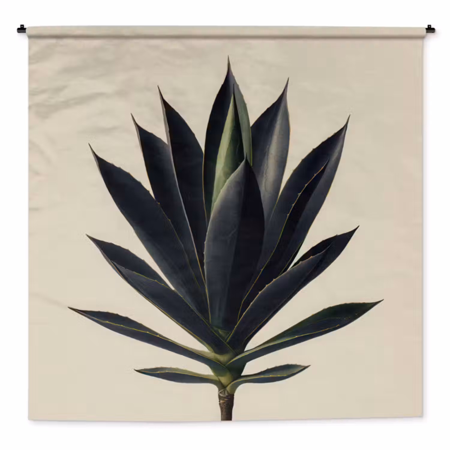 Wandkleed - Agaveplant - Symmetrisch - Groen