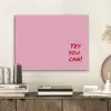 Yes you can do it - Rood - Roze PET vilt klein -sfeer1