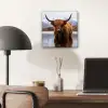 Schotse hooglander - Bruin - Water aluminium wit klein -sfeer5