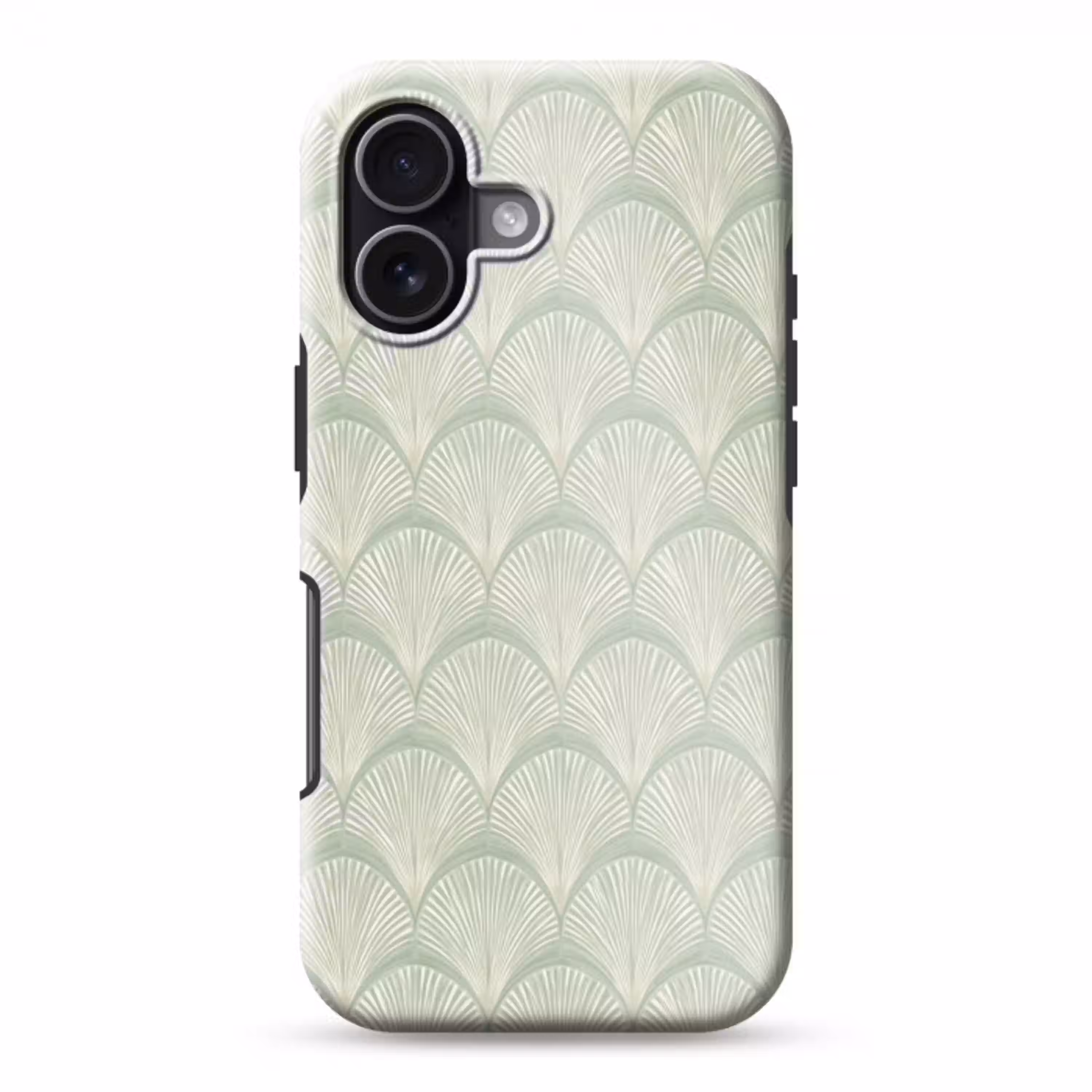 Waaiers - Patroon - Groen Toughcase MagSafe Apple iPhone 17 klein 1017 -3d