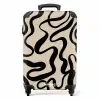 Abstract - Minimalistisch zwart NBS - Handbagage koffer - Kinderen Unisex middel -productfoto_recht