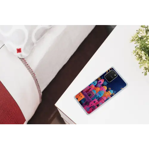 Kleurrijke gebouwen - Avondlicht - Islamitisch Telefoonhoesje Samsung Galaxy S10 Lite klein -kamerS10Lite