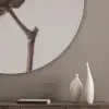 Katoenbol - Minimalistisch - Wit Akoestische PET Vilt - Rond klein -sfeer5_closeup