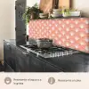 Waaier - Motief - Zalmroze keuken achterwand 2 middel 871 -usp_ES