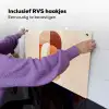 Illustratie - Abstract - Vormen - Rood Inductie beschemer met haakjes klein -ky-ophangen-nl