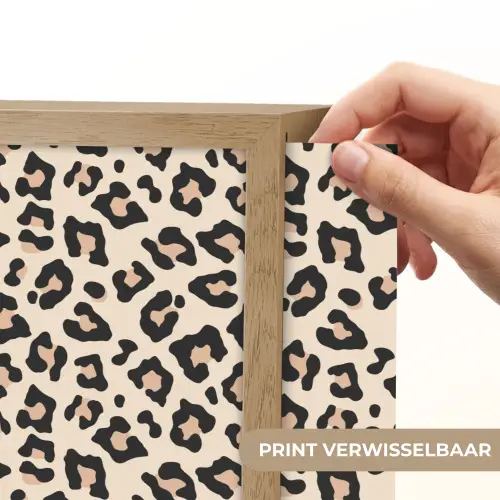 Panterprint - Patroon - Bruin Light Box met batterij (Wandlamp) middel 907 -USP_websiteprintNL