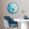 Schildpad - Zee - Blauw - Schittering Fotolijst rond zonder passe partout klein -sfeer2