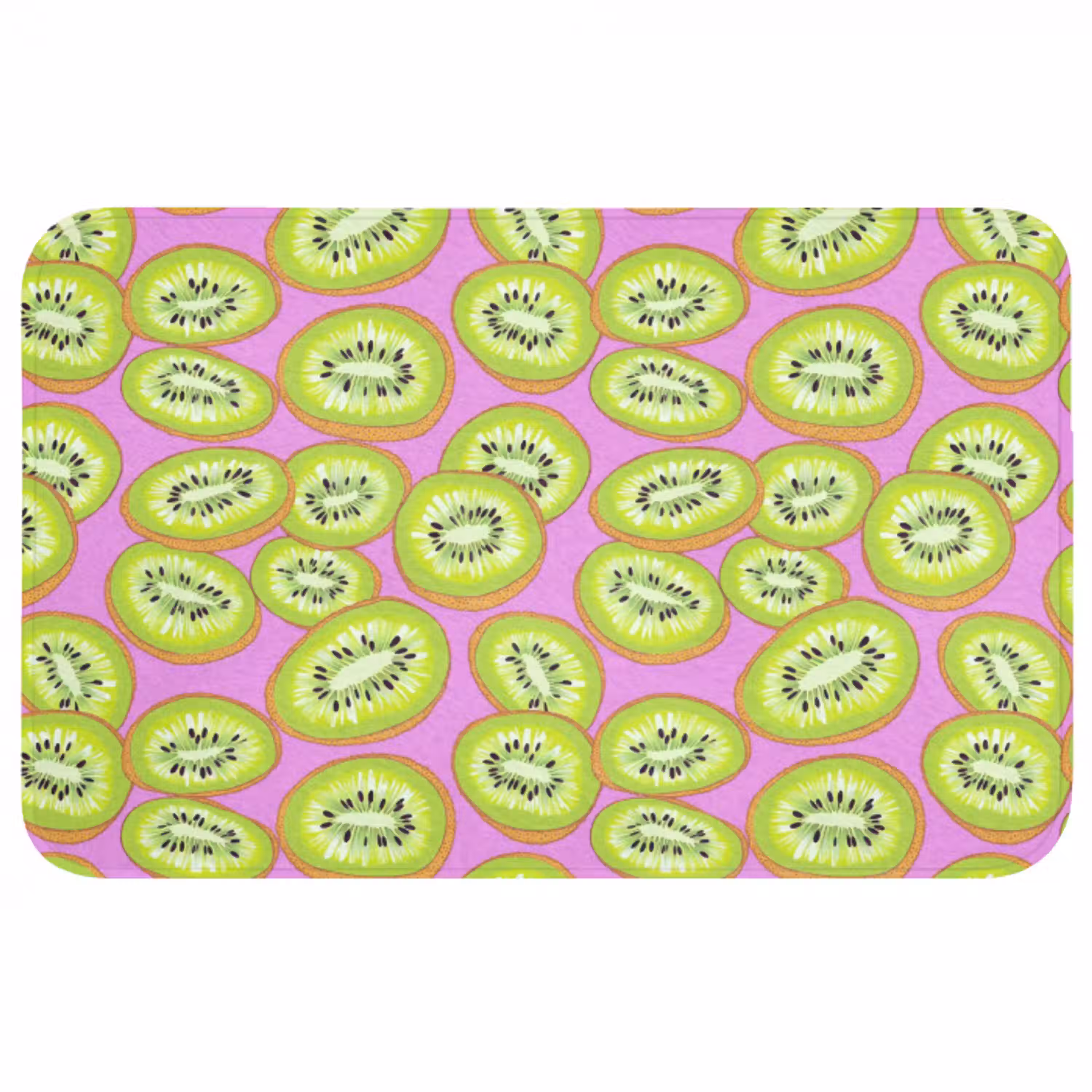 Kiwi - Speels - Groen Badmat middel 997 -3d