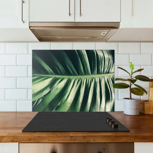 Bananenblad - Tropisch - Jungle - Bladeren keuken achterwand spatscherm middel -sfeer2