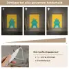 Nijlpaard - Vogels - Groen - Geel Light Box met kabel klein -USP_dimbaarNL