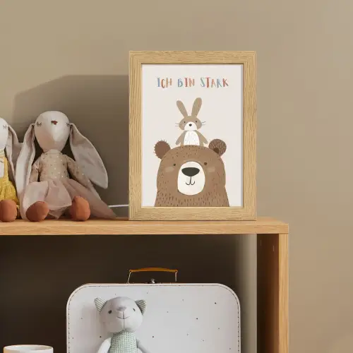 Beer - Konijn - Beige - Dieren - Quote Light Box met kabel klein -sfeer2_kind