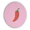 Peper - Rood - Illustratie Akoestische PET Vilt - Rond klein -3d