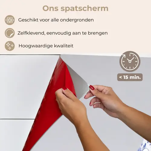 Chilipeper - Keramiek - Blauw keuken achterwand spatscherm klein -spatscherm_NL