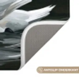 Zwaan - Water - Natuur - Realistisch - Wit Badmat klein -USP_AntislipNL
