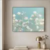 Stengels - Bloemen - Lucht - Wit Textielframe - compleet frame klein -sfeer2