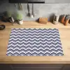 Oceaan - Golven - Blauw - Wit Inductie beschermer vinyl 3mm klein 276 -sfeer5