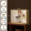 Modern - Bruin - Abstract - Beige Light Box met batterij (Wandlamp) middel -USP_websiteoverzichtNL