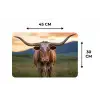 Longhorn - Landschap - Zonsondergang Placemat vinyl groot -specs