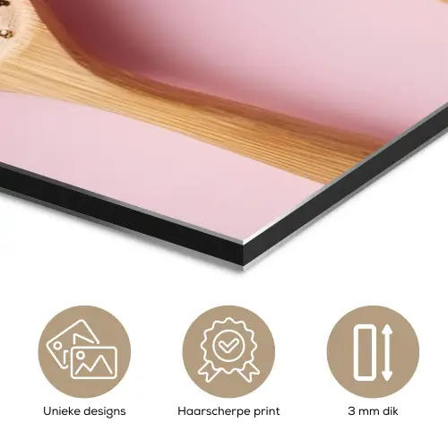 Ingrediënten - Lepels - Hout - Roze aluminium wit klein -closeup_NL