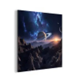 Fantasy - Kosmos - Landschap aluminium wit klein -3d