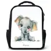 Baby olifant Rugzak - Zwart middel -3d
