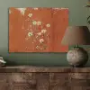 Bloemen - Wit - Subtiel - Roestkleur PET vilt klein -sfeer2