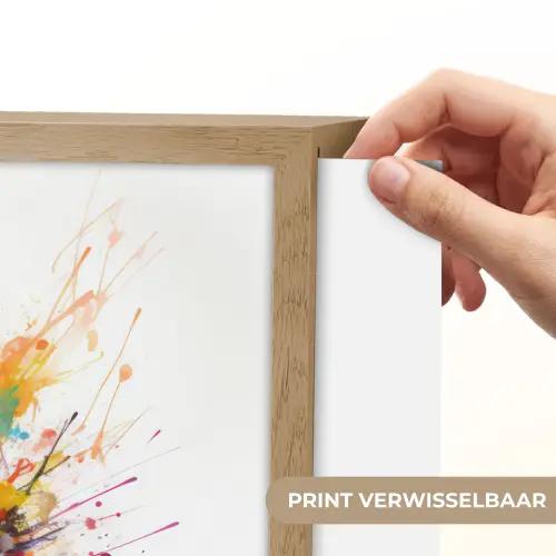 Gitaar - Graffiti - Muziek - Wit Light Box met batterij (Wandlamp) middel -USP_websiteprintNL