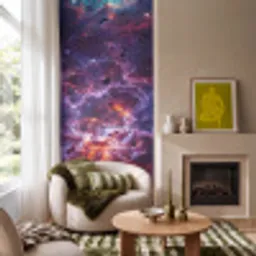 Space - Stars - Abstract - Colorful Behang Vlies klein -sfeer2