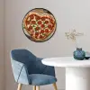 Pizza - Hart - Pepperoni - Tomaat Fotolijst rond zonder passe partout klein -sfeer2