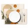 Vormen - Rond - Bladeren - Beige Placemat vinyl groot -zzsfeer2_Kitchenyeah-website
