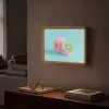 Kiwi - Blauw - Surrealistisch Light Box met batterij (Wandlamp) middel -sfeer1