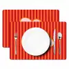 Ciao bella - Tekstwolk - Strepen - Oranje Placemat vinyl groot -zzsfeer2_Kitchenyeah-website