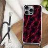 Rood - Onweer - Bliksem - Wolken Hoesje iPhone 16 Pro Max met koord klein 804 -sfeer4